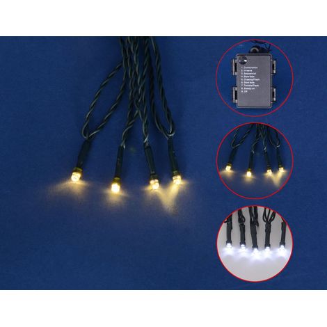TrendLine LED Lichterkette 120 LED Batteriebetrieben 8 Funktionen Weihnachten