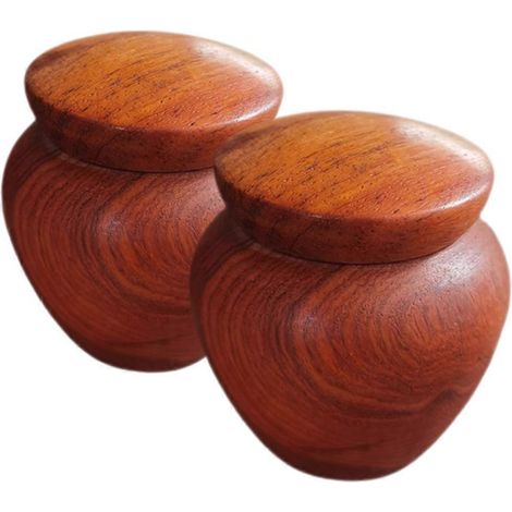 Lot de 2 petites urnes funéraires souvenirs, mini-urnes de crémation pour cendres humaines et poils d'animaux-6x6CM