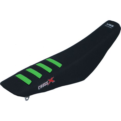 HOUSSE DE SELLE KAWASAKI KXF 250-450 - UGS COLOR WAVE BLACK-GREEN