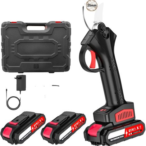 Tijeras de podar eléctricas, motor sin escobillas, diseño inalámbrico, 1200 W, 25 mm (1/2)