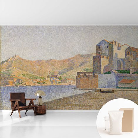 Papier peint intissé avec imprimé pour cuisine facile à appliquer pour mur pour salon a motif - Colle incluse gratuite Port d'été 416x254 cm (1/5)