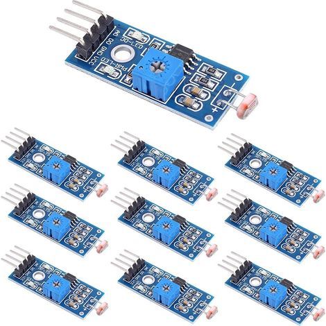 10 Photoresistor Sensor Modules, 4 Pin Digital Output, for Arduino Robot (1/5)