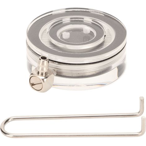 Disque de pierre à Air pour Aquarium, Transparent, augmente l'oxygène, silencieux, diffuseur de bulles en acrylique pour eau douce et salée, 4.5cm/1,8 pouces (1/5)