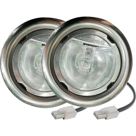 Lot de 2 ampoules halogènes G4 20 W 12 V CA en verre transparent pour éclairage sous meuble, lampe ronde pour armoire, vitrine, étagère ou cave à vin (1/5)