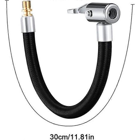 30 cm langes Reifenverlängerungskabel für Pumpe, Reifenventiladapter, Autoreifenverlängerung, Verlängerungsschlauch für Auto, Motorrad, Fahrrad (1/4)