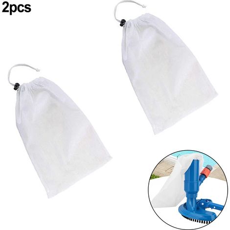 Sac d'aspiration pour aspirateur de piscine (1 pièce). Sac d'aspirateur avec tête d'aspiration à mailles fines. Ramasse-feuilles.-AquaForge