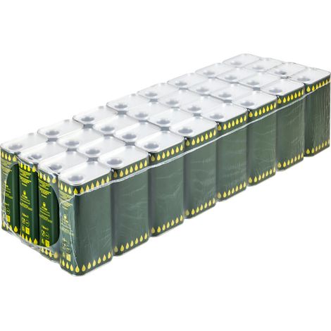 Offerta 32 pezzi Latta Rettangolare Lt 1 h 178mm per olio con tappo stagna tanica STI