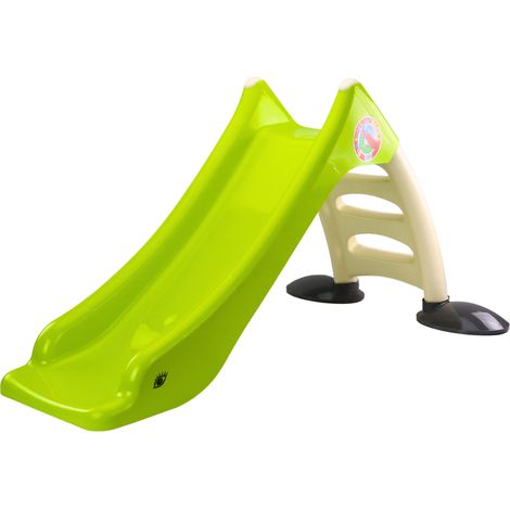 Toboggan de jardin pour enfants, échelle à 3 marches, vert citron, 75 cm, 424 (1/2)