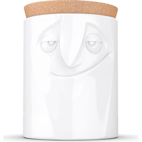 Pot alimentaire en porcelaine blanche et liège Tassen - Charmant (1/5)