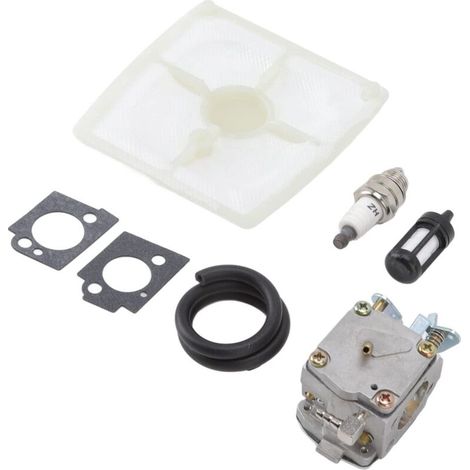 Kit de Bougies D'allumage de Carburateur, Kit de Bougies D'allumage de Filtre à Air Professionnel, Carburateur pour Débroussailleuse STIHL 041 041AV 041, Accessoires de Scie à Chaîne (1/5)
