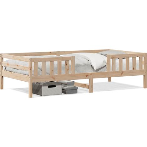 Maison Exclusive - Massivholzbett ohne Matratze 75x190 cm Kiefern