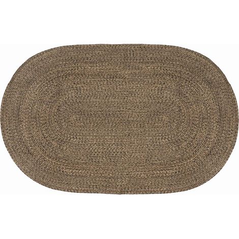 Alfombras de área Negro 205 x 305 cm yute vidaXL