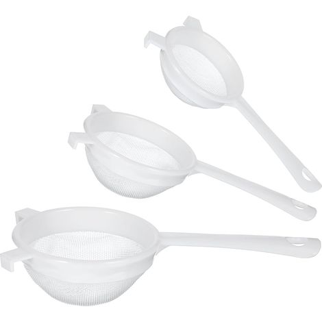 Lot de 3 passoires en nylon et plastique avec poignée (1/5)