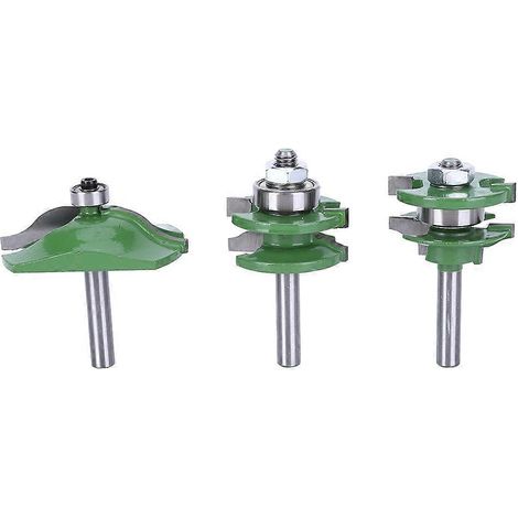 3-teiliges 8-Schaft-Fräser-Bohrer-Set, T-förmiger Holzfräser, verstellbarer Schrankbohrer-Satz (3-teiliges Türpaneel-Set)
