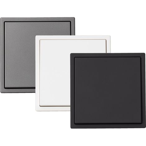 Kreuzschalter Luxe 990 Grau Antracita 1 Taste