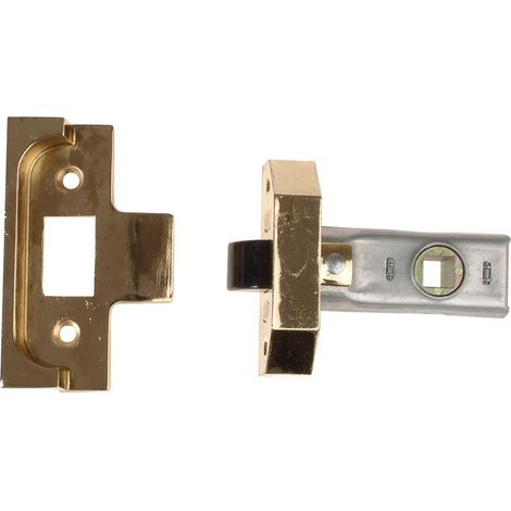 Union Rebated Tubular Mortice Latch 2650 Electro Brass, 63mm (2.5 inches)
