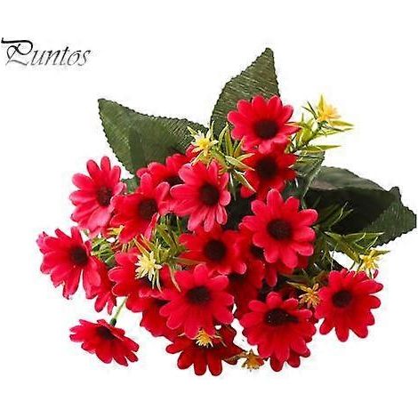Fleur artificielle réaliste aux détails soignés, ne se fane pas, ne nécessite aucun arrosage, longue durée de vie. Accessoire photo, centre de table, décoration pour mariage et fête.rose rouge (1/5)