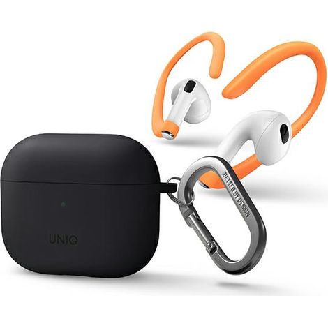 Custodia con ganci auricolari Uniq Nexo di terza generazione, colore grigio. (1/5)