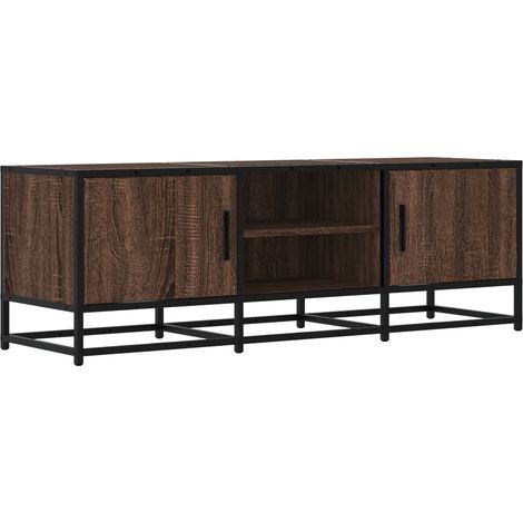 vidaXL Mobile TV Rovere Marrone 120x35x41 cm Legno Multistrato Metallo (1/5)