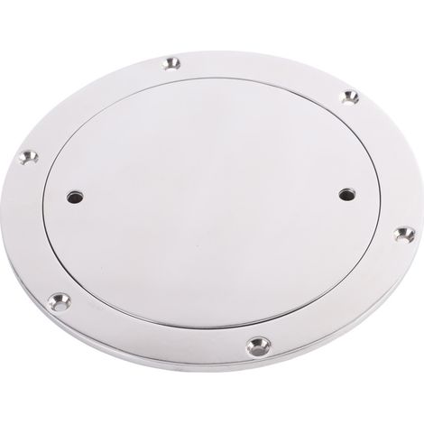 Trappe d'inspection ronde pour pont de bateau, couvercle de trappe d'accès marin pour bateau/yacht, en acier inoxydable 316 de 6 pouces (1/5)