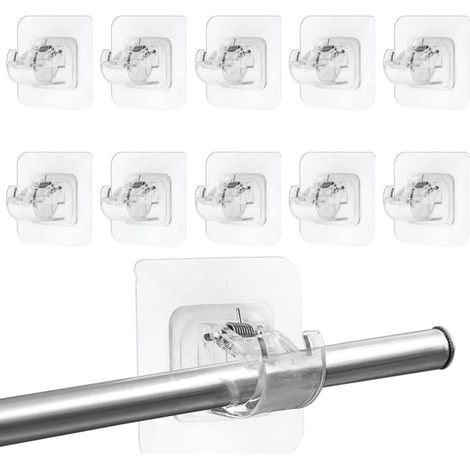 Gardinenhaken ohne Bohren – starker Klebstoff – 1 Stück – ABS-Material