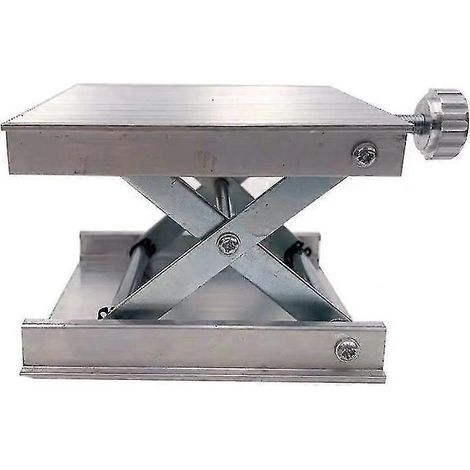 Plateforme élévatrice horizontale réglable pour rayonnage métallique 3D, supportant une rotation horizontale à 360° et (1/5)