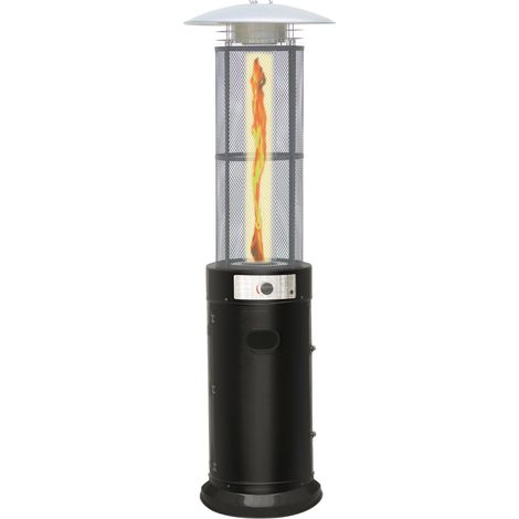 STUFA A GAS TERMOPATIO NIKLAS FUOCO VIVO DA ESTERNO 46xH183 CM (1/5)