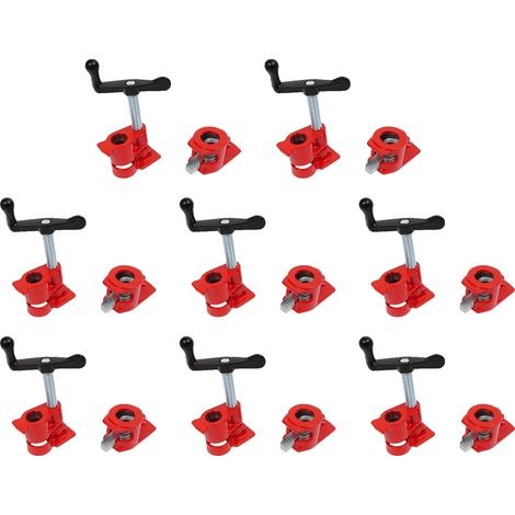 Set di fascette stringitubo, in ferro, diametro 3/4 di pollice, dimensioni fascetta 84,218 cm, dimensioni base 8,555 cm, 8 pezzi inclusi. (1/5)