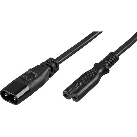 GOOBAY Prolunga alimentazione 2 poli H03VVH2-F2G 0,75 mm 2 metri (1/2)