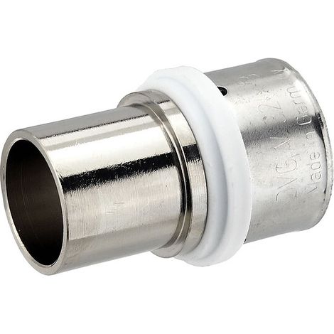 Pressfitting-Übergang 32 x 3,0 mm MV-Rohr auf 28 mm Kupferrohr - Pressanschluss vernickelt (1/3)