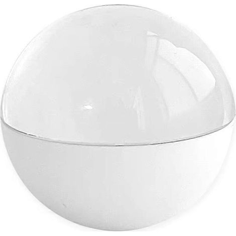 Boule de cristal 3D avec lecture vidéo personnalisée, sphère d'affichage de 7 cm, idéale comme cadeau pour la famille, les amis et les remises de diplômes (blanche). (1/5)
