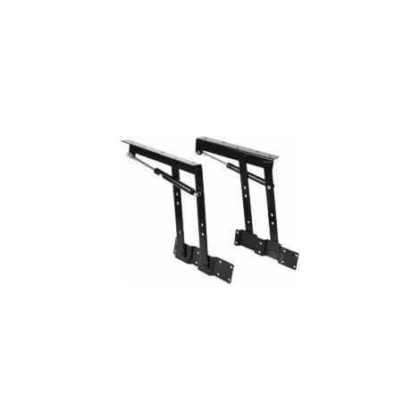 VURAHOME - 1 Paire Mécanisme de Table en Acier Robuste Pliage Ascenseur Noir Mécanisme de Plateau Relevable Ressort Charnière Lift Up pour Table Basse (1/5)