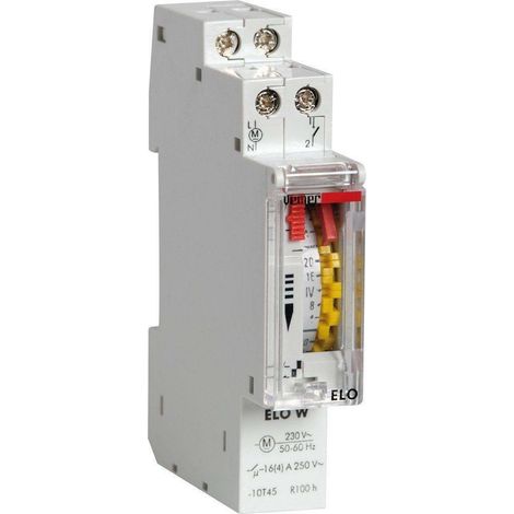 Interruttore orario elettromeccanico Vemer settimanale ELO-W 1 modulo DIN VP878300 (1/4)