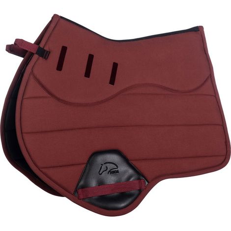 Sottosella inglese forma anatomica modello Sports con grip in silicone e inserto in 3D mesh: pony dressage, nero