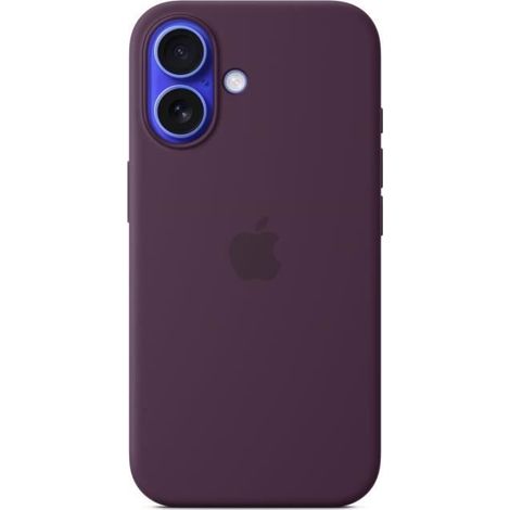 Apple Coque en silicone avec MagSafe pour iPhone 16 - Prune