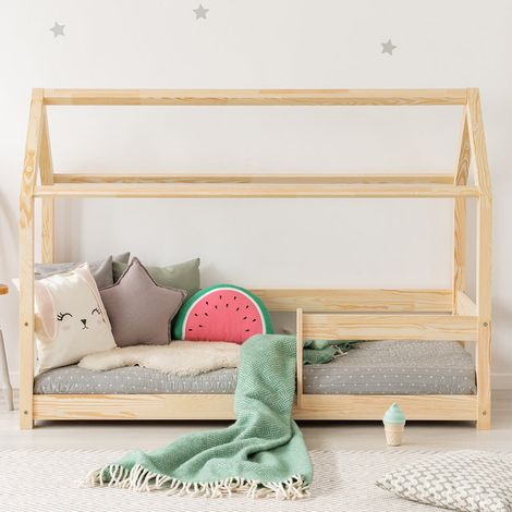 Cama cabaña 70x140 con somier Ilona Bois (1/3)