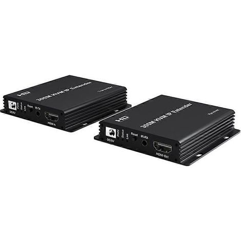 Extendeur KVM compatible HDMI sur câble RJ45 Cat6 300M USB, compatible avec souris et clavier, transmission vers réception (États-Unis) (1/5)