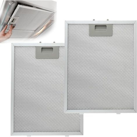 2-teiliger Dunstabzugshaubenfilter, Aluminiumfilter, waschbarer Fettfilter, Metallfettfilter für Dunstabzugshauben vieler führender Marken (320 x 260 mm) (1/5)