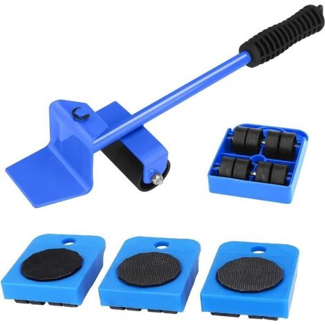 Leve Meuble roulettes pour Meubles Lourd avec 4 Pack Rouleau Kit Deplacement Meuble, Deplace Meuble Lourd sans Effort, Patins (1/4)