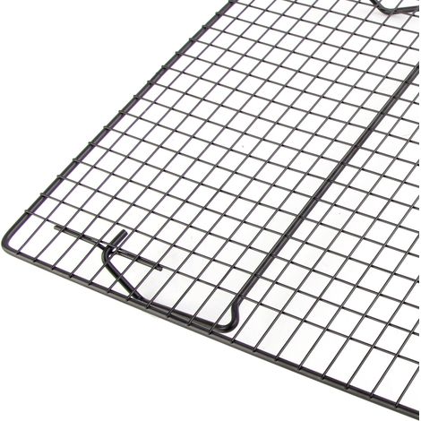Grille de refroidissement en fer pour gâteaux, biscuits et pain - Accessoire four noir pour pâtisserie, café et boulangerie (1/5)