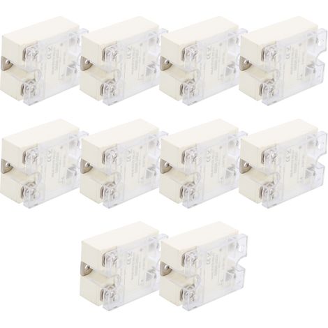 10 Stück Halbleiterrelais (SSR) für Gleichstrom- und Wechselstromsteuerung für automatische Steuerungsanwendungen GSSR-25DA 25A (1/5)