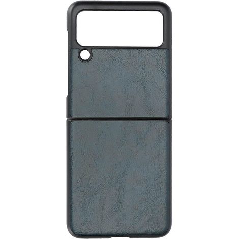 Schutzhülle aus echtem Leder für Samsung Galaxy Z Flip 3, faltbare Hülle mit eleganter Textur, schlanke Hartschale, einteilig, hochwertige Verarbeitung (1/5)