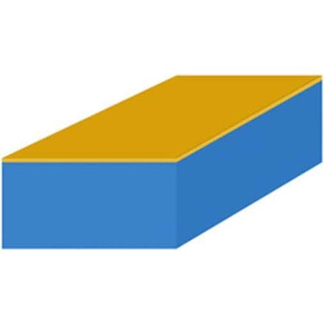 Mousse de protection 1x1m bleue adhésive épaisseur 20mm