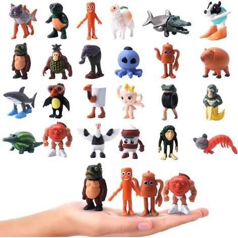 24 figuras italianas de Brainrot, divertidas figuras de acción coleccionables en 3D de Tung Tung Tung Sahur, divertidas figuras de escritorio para fanáticos y niños de 6 años en adelante y adultos.