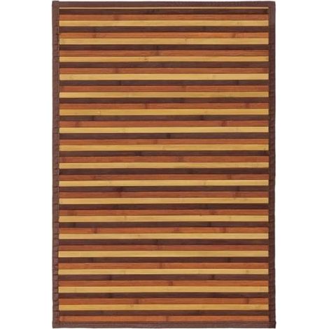 Tapis de sol - JUANIO - JUANIO - Lot de 2 - Bambou 2,2 mm - Antidérapant 90 x 60 cm (1/3)