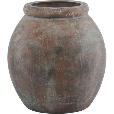 Siena Jar Shaped Planter - Ceramic - L30 x W30 x H31 cm - Brown