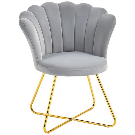 Banc de salle à manger Fauteuil coquillage avec accoudoirs (1/5)