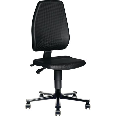 Sillón  giratorio  de  trabajo  Rl.  Espuma  integral  negra  440-620mm  TECWERK (1/5)