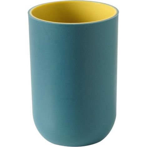 Pack of 2 Toothbrush Holders, Portable Mouth Cups, Reusable Water Cups for Travel, Camping, Bathroom Tidying Bathroom Accessories (Navy Blue) (1/5)
