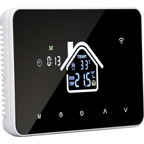 Thermostat de sol 16A, écran tactile 4,3 pouces, contrôleur de température domestique haute précision, AC230V, version sans WiFi (1/5)